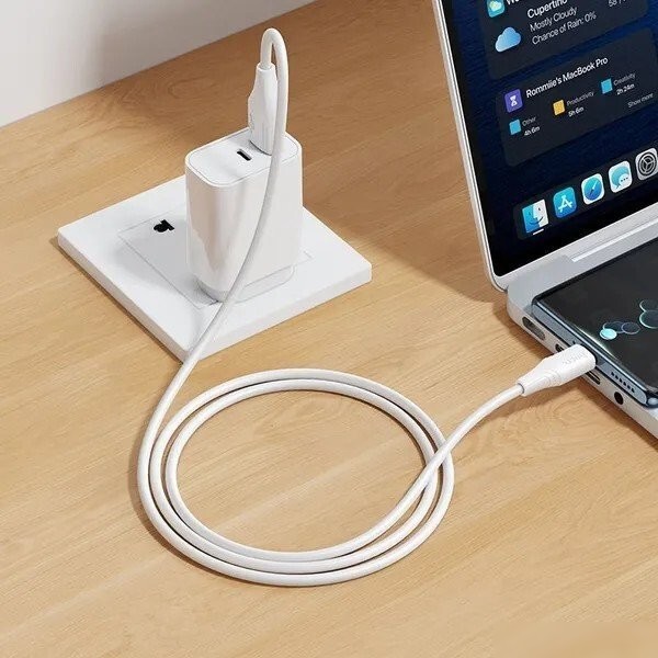Кабель Hoco X124 USB Type-A - USB Type-C (1 м, белый)