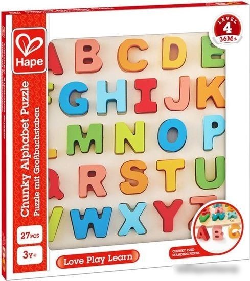 Развивающая игрушка Hape Сортер Английский алфавит E1551_HP