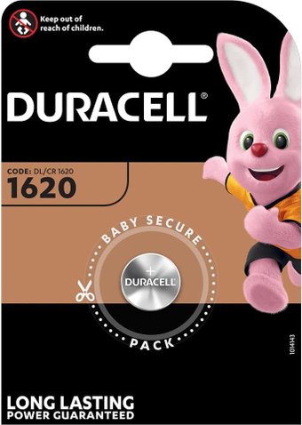 Батарейка DURACELL CR1620 Lithium 3V