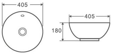 Умывальник D&K Matrix DT1390516 (белый)
