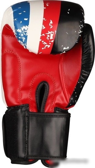 Перчатки для единоборств RSC Sport Hit PU SB-01-146 (10 oz, белый/красный/синий)