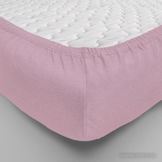 Постельное белье Luxsonia Трикотаж на резинке 160x200 Мр0010-37 (лиловый)