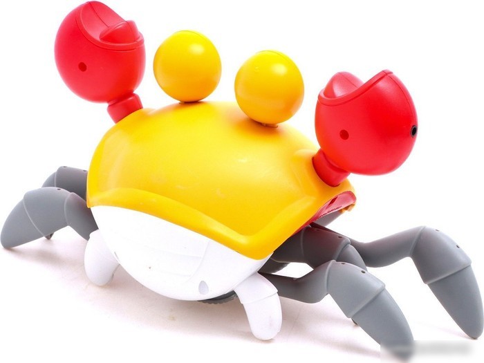 Игрушка-каталка Sima-Land Краб QC-1Y 7865412 (желтый)