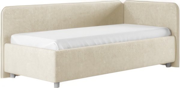 Кровать-тахта Сонум Capri R 90x200 (микровелюр кремовый)
