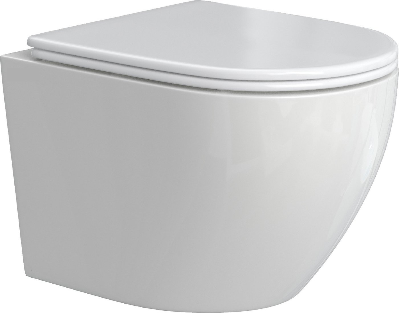 Унитаз подвесной Berges Wasserhaus Okus Rimless + Visam Slim 525 EX-043389 (с сиденьем)
