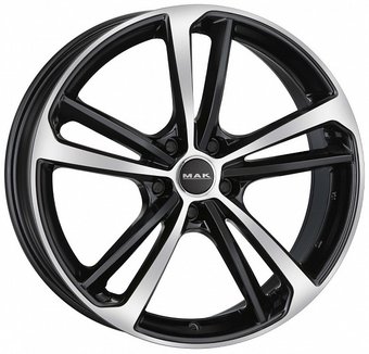 Литые диски MAK Nurburg 21x9.5" 5x112мм DIA 66.45мм ET 25мм Black Mirror
