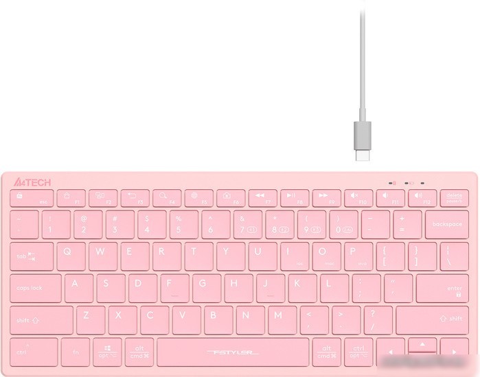 Клавиатура A4Tech Fstyler FBX51C (розовый)