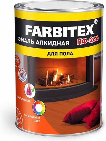 Эмаль Farbitex ПФ-266 2.7 кг (желто-коричневый)