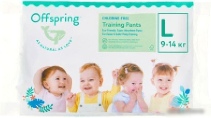 Подгузники Offspring L 9-14кг Travel Pack (3 шт)