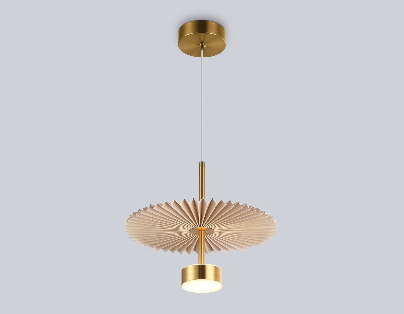 Подвесная люстра Ambrella LH72603 BR/WH (латунь/бежевый)