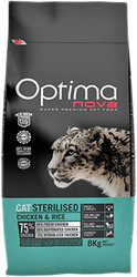 Корм для кошек Optimanova Cat Sterilised Chicken & Rice 2 кг