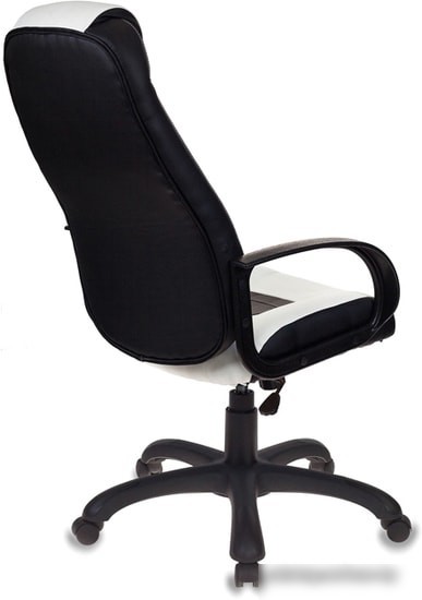 Кресло Бюрократ VIKING-8/WH+BLACK (белый/черный)