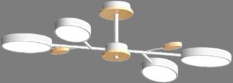 Люстра средней высоты LED4U L3219-830 WH