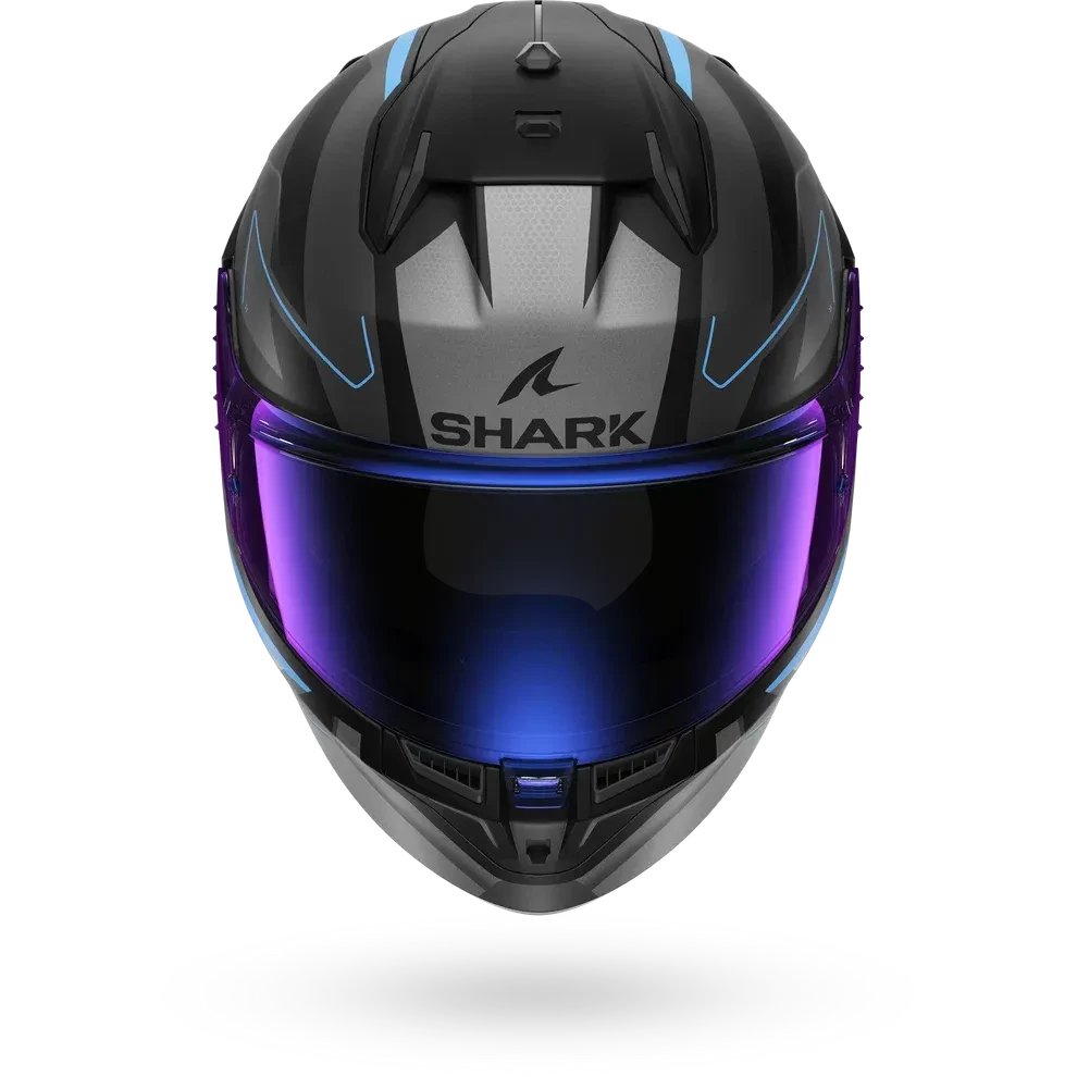Мотошлем Shark Helmets D-SKWAL 3 Sizler Mat HE0923EKAB (M, черный/антрацит/синий)