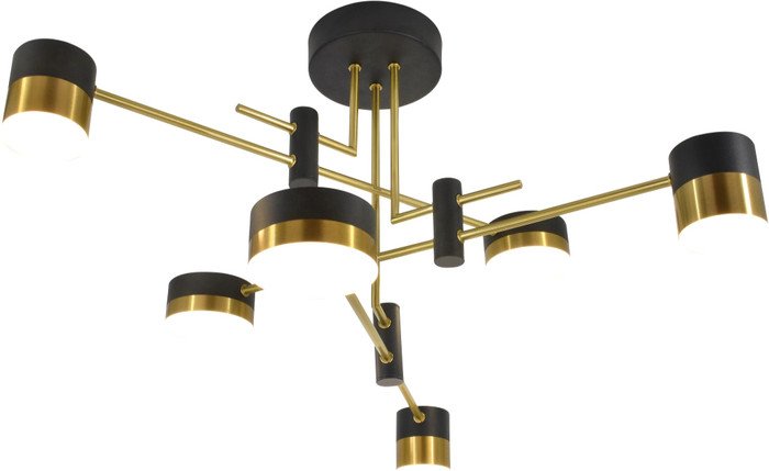 Люстра средней высоты Mirastyle Диод XL-21014-3+3 AB+BK