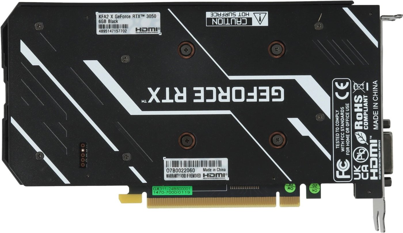 Видеокарта KFA2 GeForce RTX 3050 X 6GB 35NRLDHP9ODK