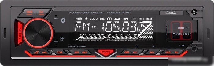 USB-магнитола Aura Fireball-301BT