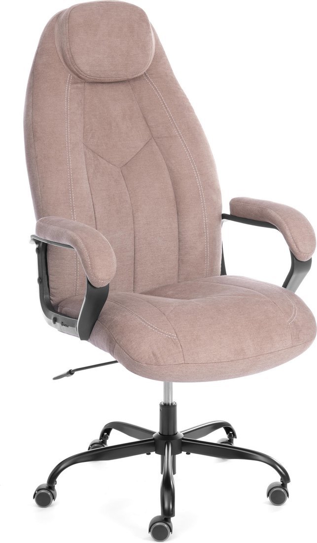 Офисное кресло TetChair Boss metalBL (ткань, светло-коричневый, KUB 03)