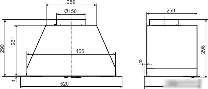 Кухонная вытяжка Elikor BF5634Q0