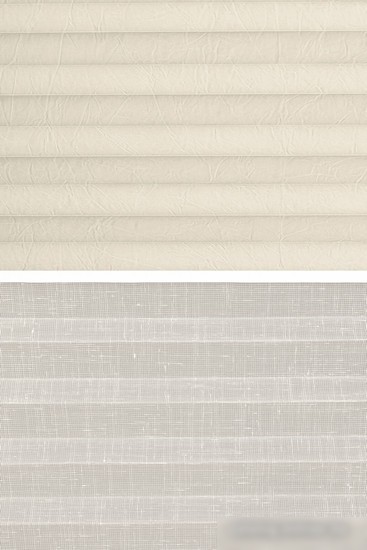 Плиссе Delfa Basic Crush СПШ-35101/3504 Basic Transparent (48x160, кремовый/белый)