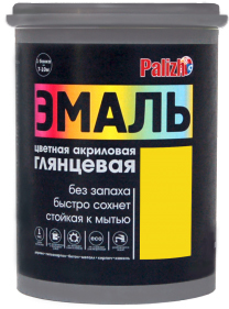 Краска Palizh Глянцевая 1 кг (желтый)