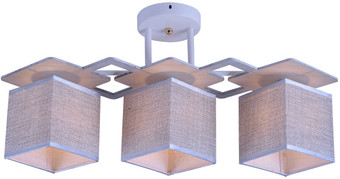 Люстра средней высоты Mirastyle MH-10096/3 WH+GR