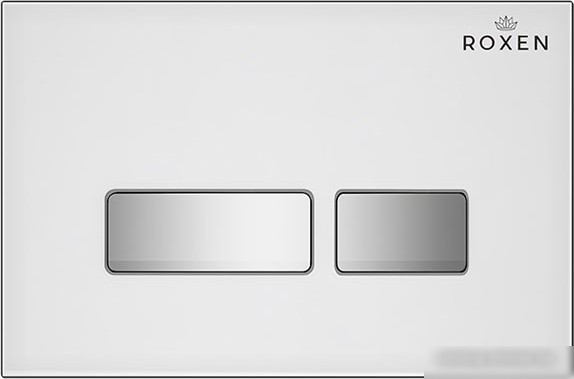 Унитаз подвесной Roxen Simple Compact в комплекте с инсталляцией StounFix Slim 6 в 1 964407 (кнопка: белое стекло)