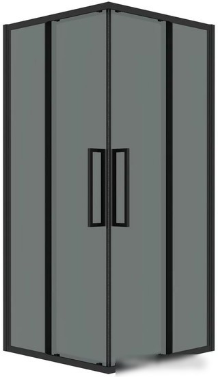 Душевой уголок Grossman Cosmo 100x100x195 300.K33.02.1010.21.10 (черный матовый/тонированное стекло)