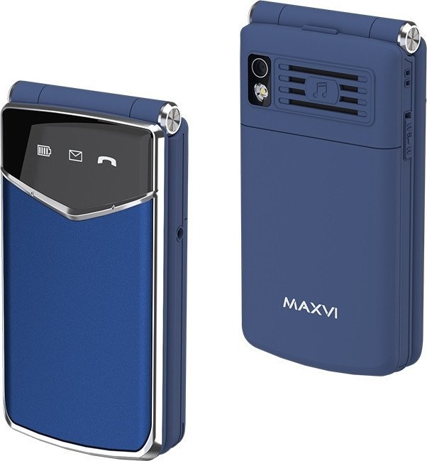 Кнопочный телефон Maxvi E11 (темно-синий)