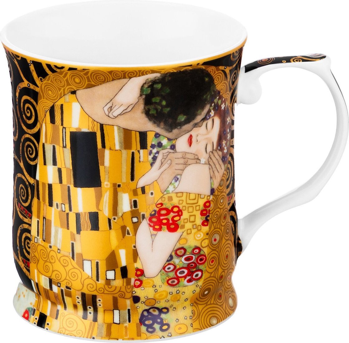 Кружка Elan Gallery New Bone China Поцелуй на черном 420728