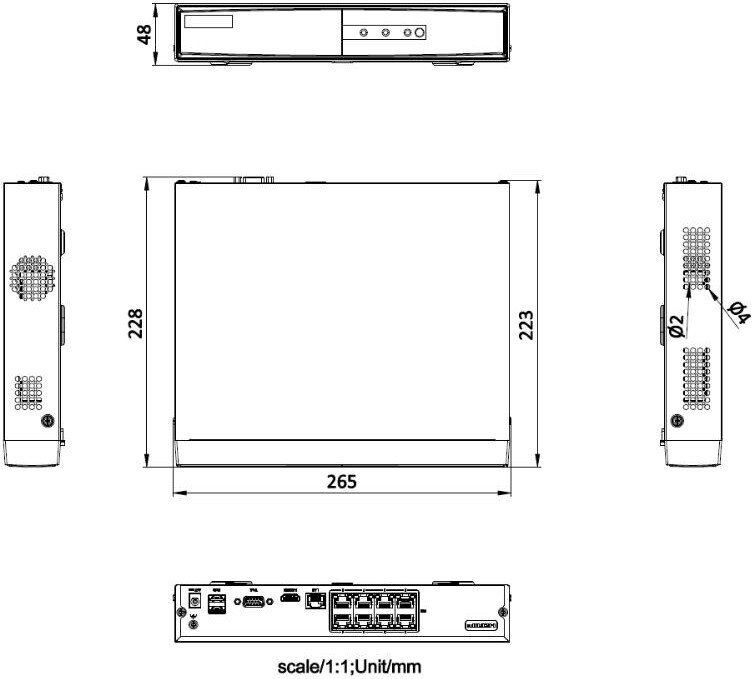 Сетевой видеорегистратор Hikvision DS-7108NI-Q1/8P/M(D)