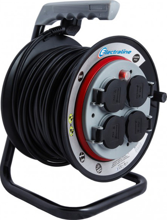 Удлинитель Electraline 49122 (30 м, черный)