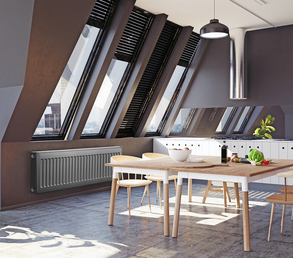 Стальной панельный радиатор Royal Thermo Compact C11-500-1100 RAL9016