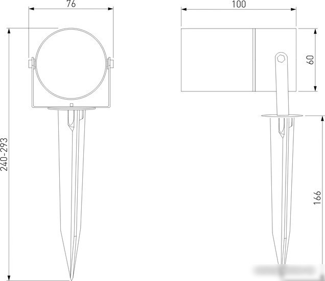 Садовый светильник Elektrostandard Landscape 35146/S (графит)