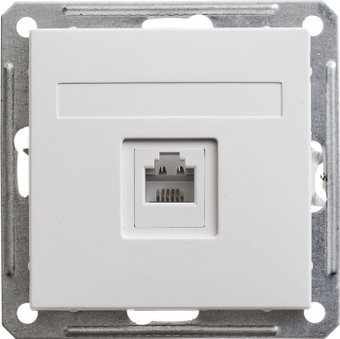 Розетка телефонная Systeme Electric W59 RSI-152T-1-86 (белый)