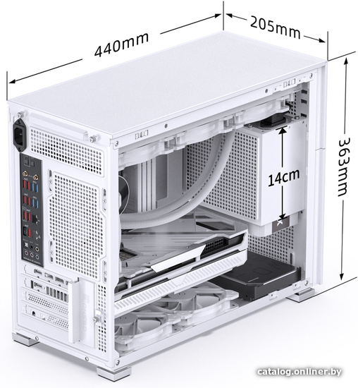 Корпус Jonsbo D31 Mesh (белый)