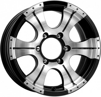 Литые диски K&K Байконур 16x8" 5x139.7мм DIA 110.1мм ET 20мм Алмаз черный