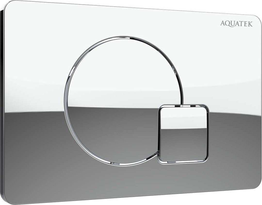Панель смыва Aquatek KDI-0000067 (хром глянец)