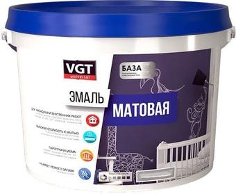 Эмаль VGT ВД-АК-1179 Универсальная Матовая База А 3 кг (супербелый)