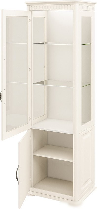 Шкаф-витрина Elva Лазаро NEM03HS-1D1V-640/2000/480 (27) (крем)