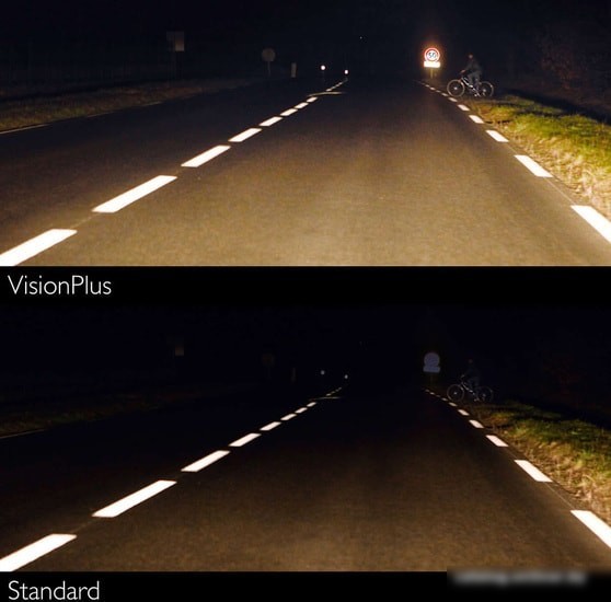 Галогенная лампа Philips H1 VisionPlus 2шт