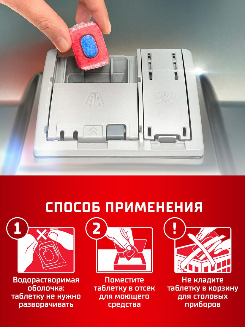 Таблетки для посудомоечной машины Somat All in 1 Extra Лимон (100 шт)
