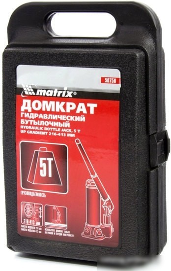 Бутылочный домкрат Matrix 50756 5т