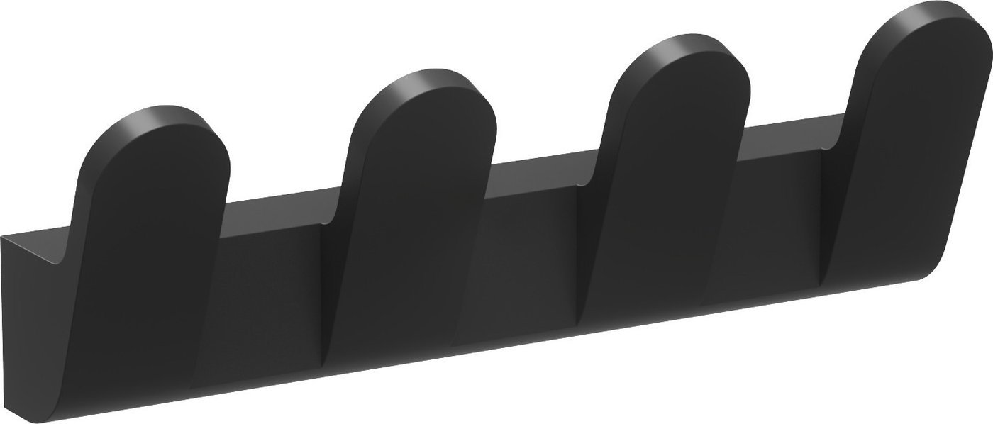 Крючок для ванны Lauter 21TS3009 4 крючка (Matt Black)