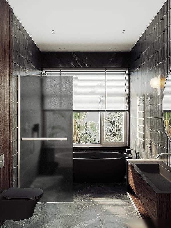 Душевая стенка MaybahGlass 99x195 MGD-1462-5ш (графитовое матовое стекло/хром матовый)