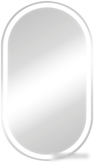 Континент Шкаф с зеркалом Elmage White Led 45x80
