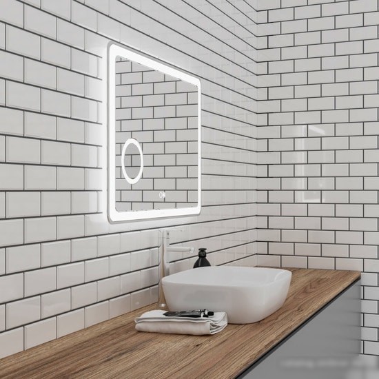 Мебель для ванных комнат Grossman Зеркало Leo LED 100x80 1610080
