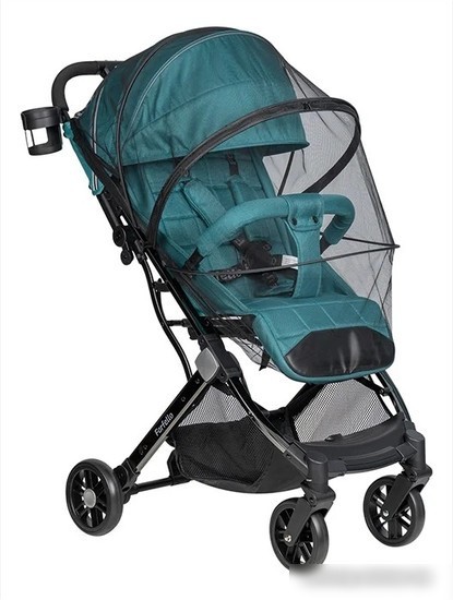 Коляска прогулочная «книга» Farfello Comfy Go Comfort CG-307 (аквамарин/черный хром)
