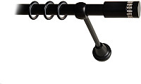 Карниз для штор Lm Decor Имидж 116 1р гладкий 25мм (черный матовый, 2м)