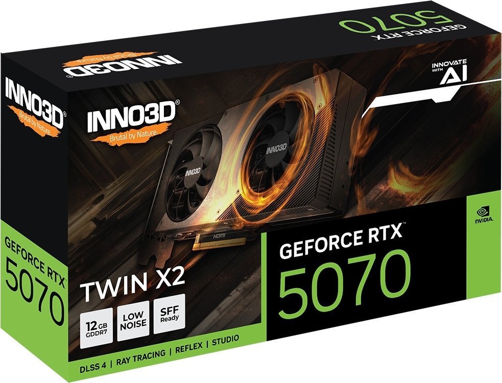 Видеокарта Inno3D GeForce RTX 5070 Twin X2 N50702-12D7-195064N